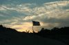 Widok tradycyjnie ameryka�ski. Nie widzieli�my innego kraju, w kt�rym by�oby tyle flag.